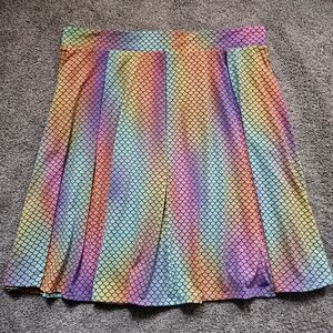 LuLaRoe Rainbow Mermaid Madison Skirt SEE DESCRIPTION